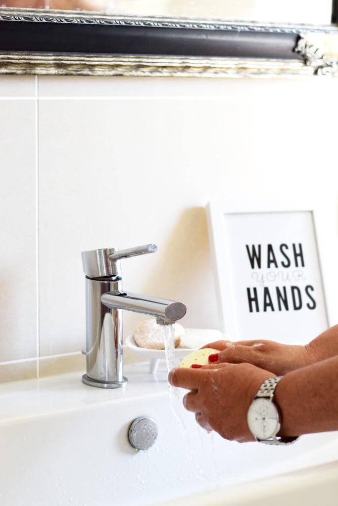 Wash your hands Poster Soap Bathroom