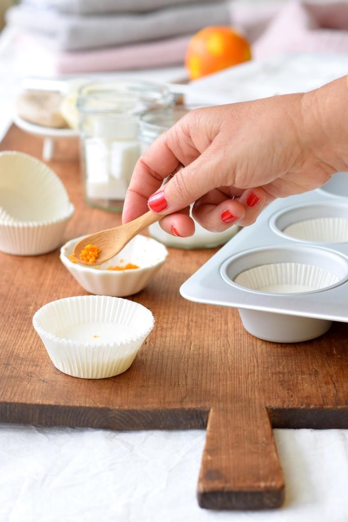 Orangenabrieb auf selbstgemachte Seife