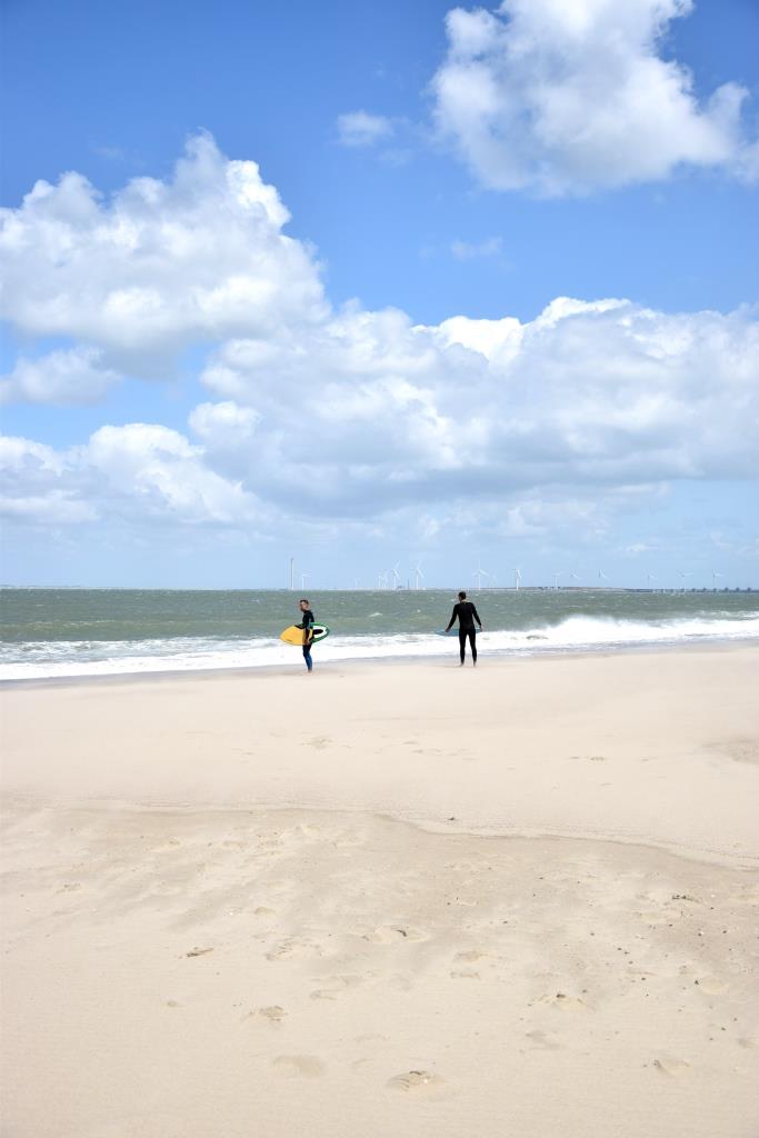 Surfer Strand Zeeland