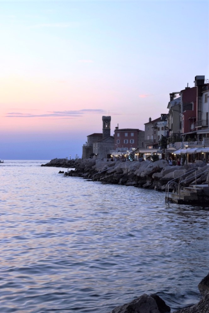 Piran Promenade Sunset