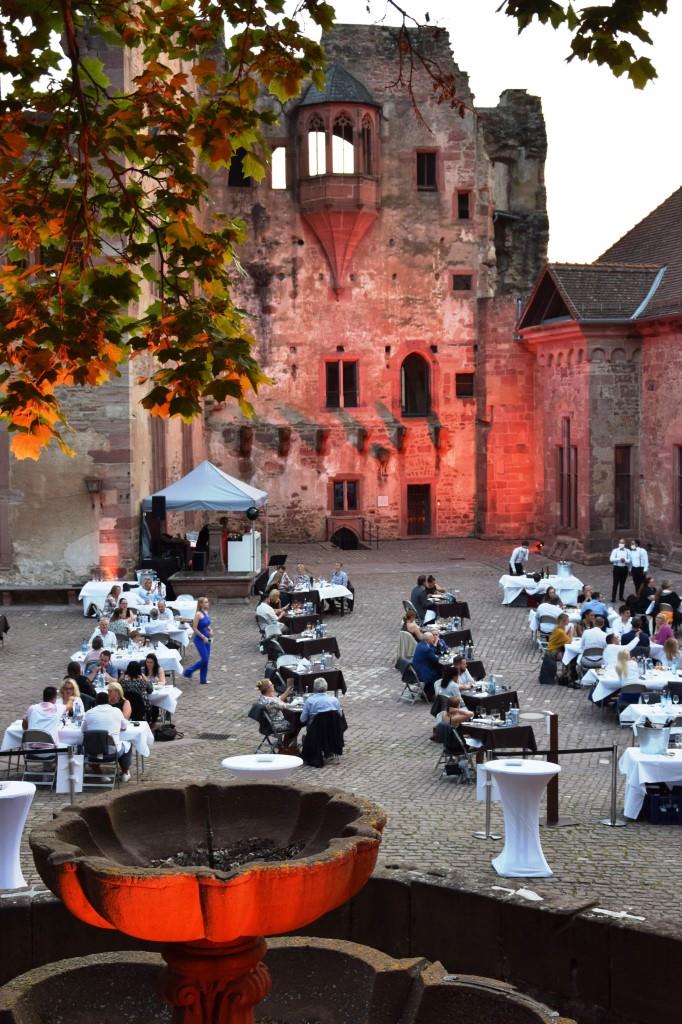 Abendstimmung Schlosshof Heidelberg