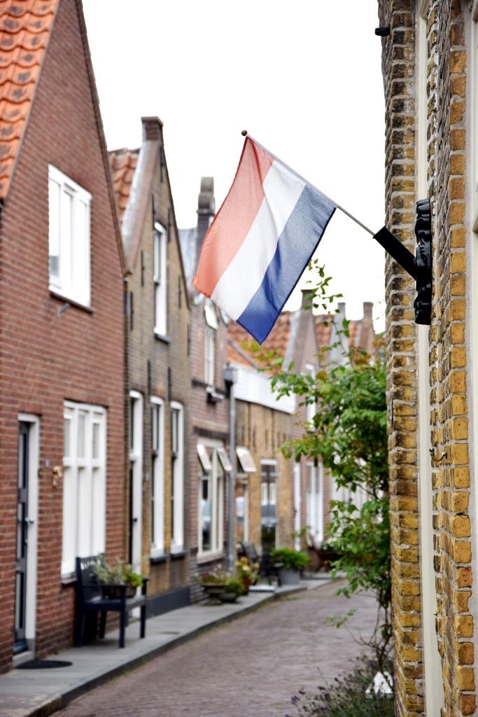 Straße Holland Flagge