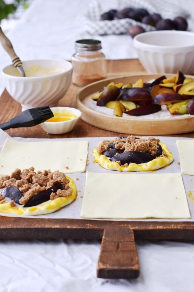 Blätterteig Plunder Zwetschgen