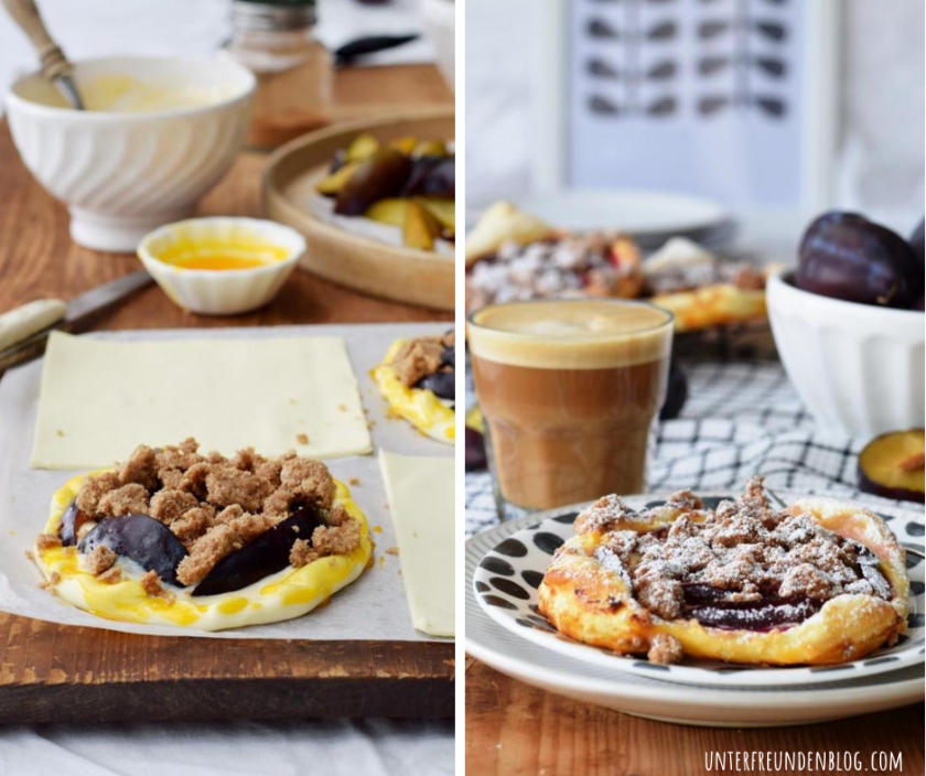 Zwetschgenplunder Zimtstreusel Plunder