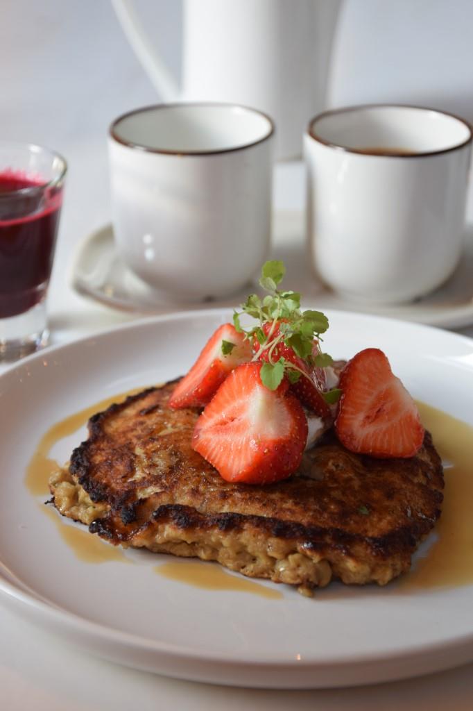 Pancakes Erdbeeren Frühstück