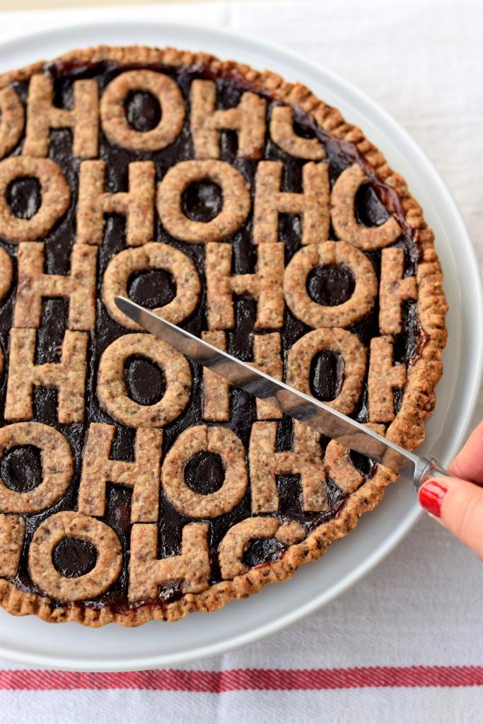 Linzertorte HO HO HO Anschnitt