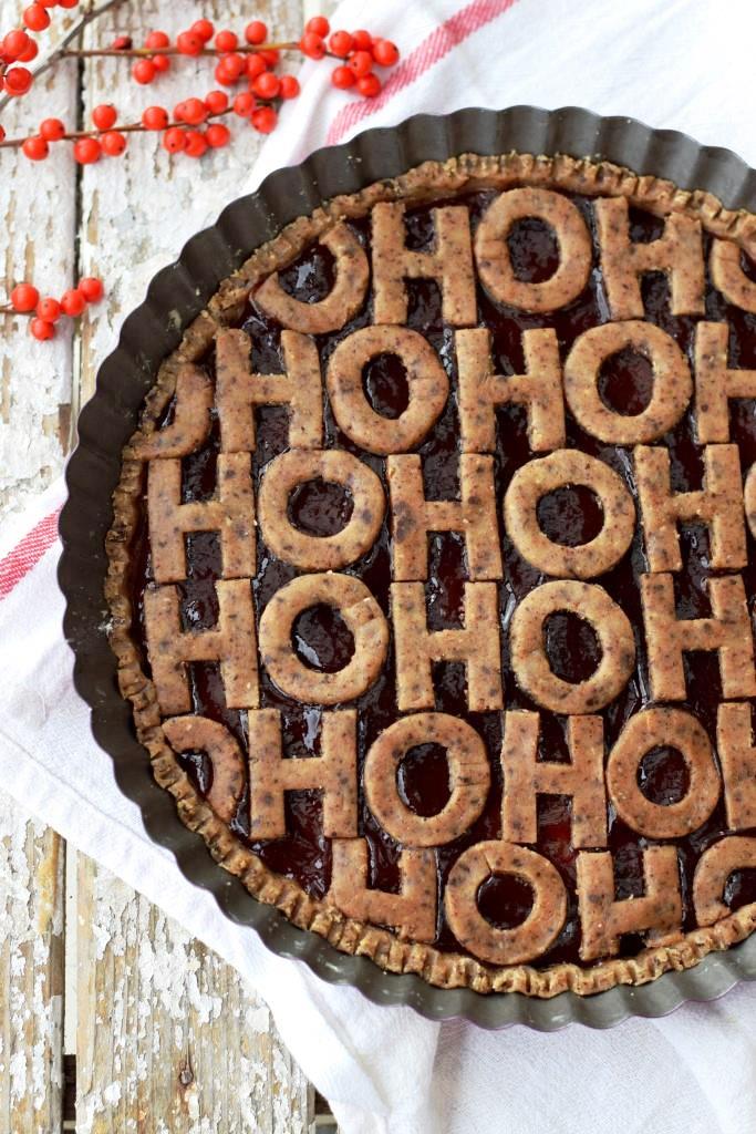 HO HO HO Linzer Torte Weihnachten