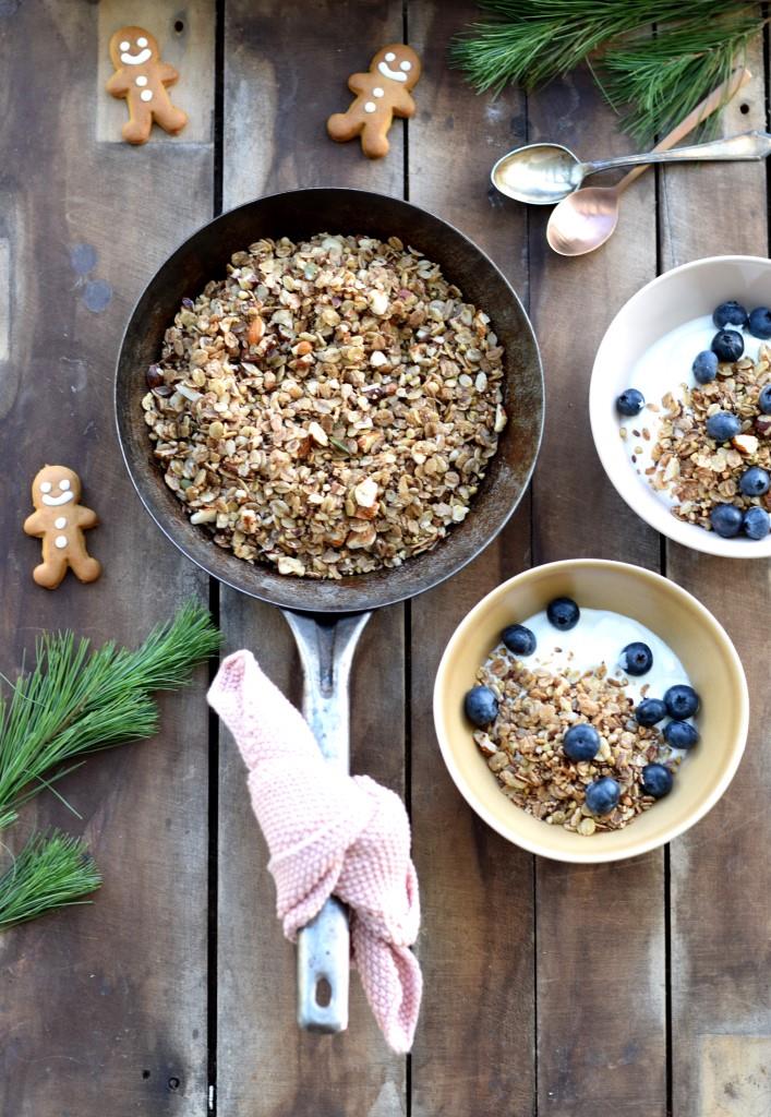 Granola Pfanne Weihnachtlich