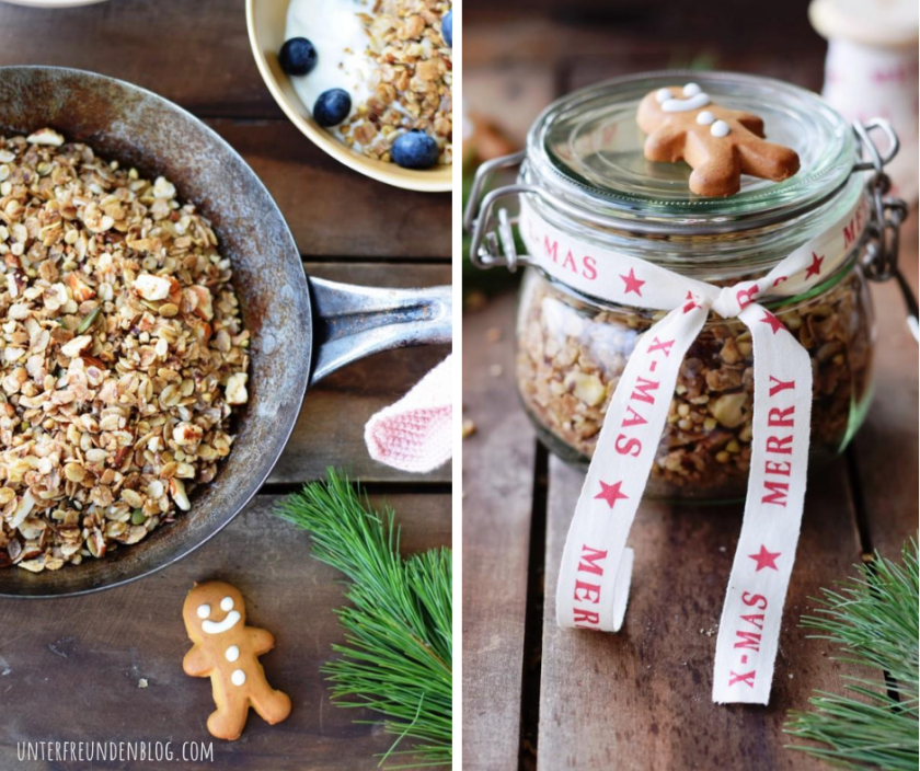 Weihnachtsgranola Pfanne Rezept
