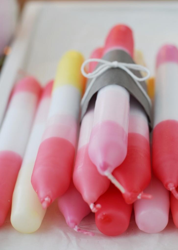 DIY Dip Dye Kerzen