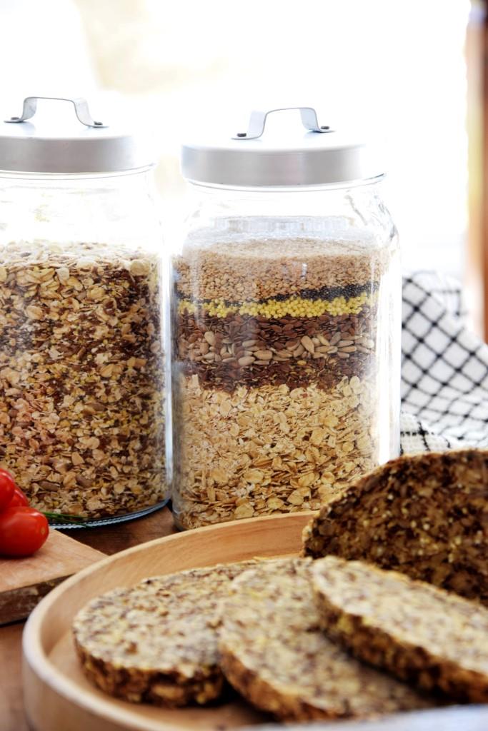 Geschenkidee Brotbackmischung Vorratsglas