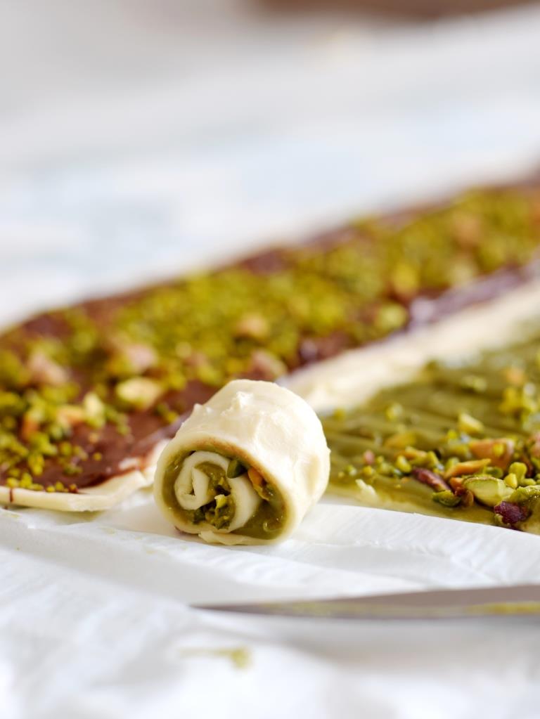 Blätterteig Nutella Pistazien