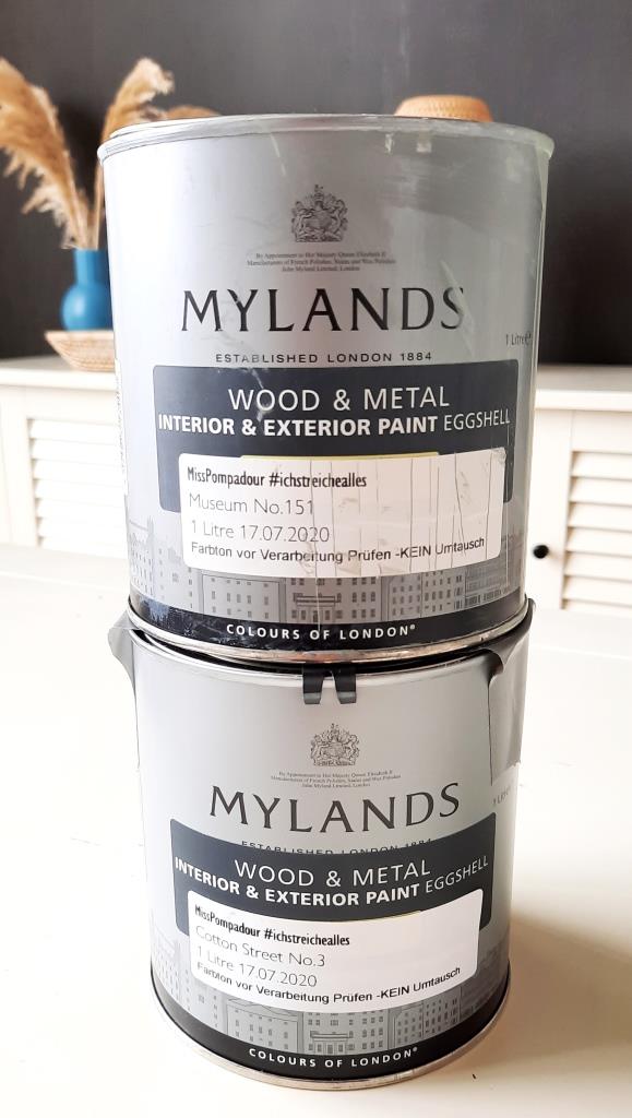 Mylands Kreidefarben Farblack zum Streichen alter Fliesen - meine Wahl