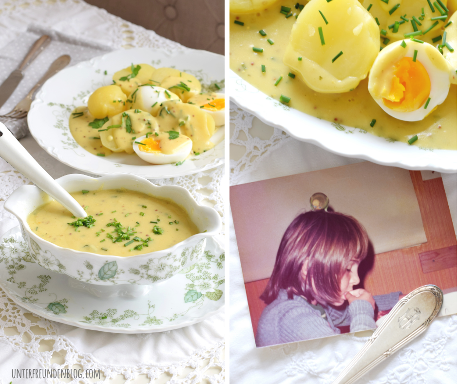 Eier in Senfsauce mit Kartöffelchen – und schwups, sitze ich wieder bei Oma Lydia am&nbsp;Küchentisch!
