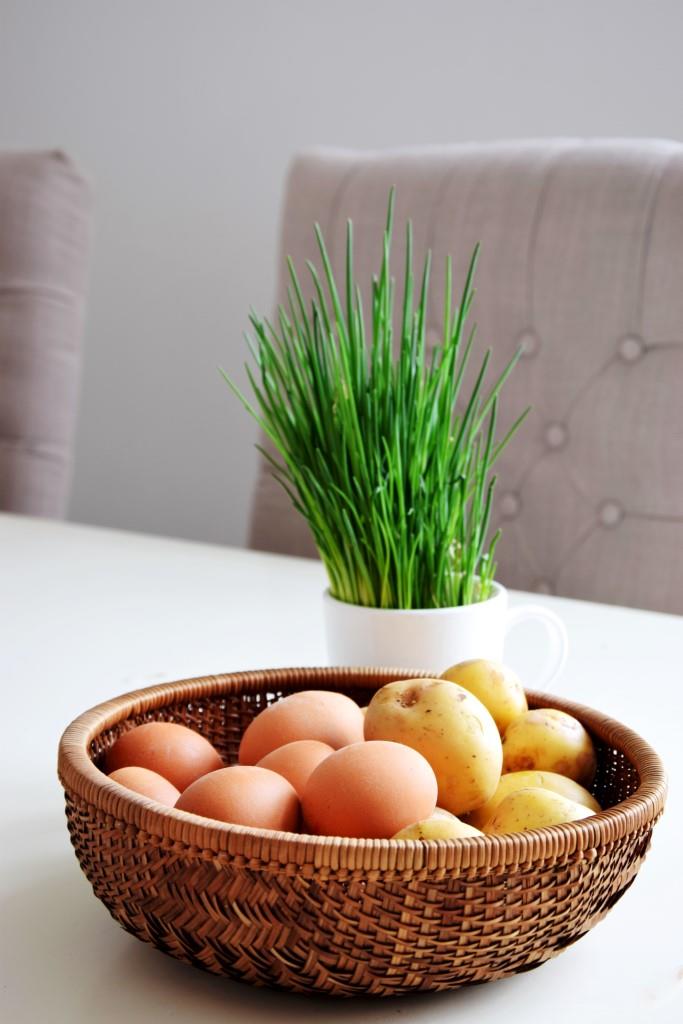Kartoffeln Eier Schnittlauch