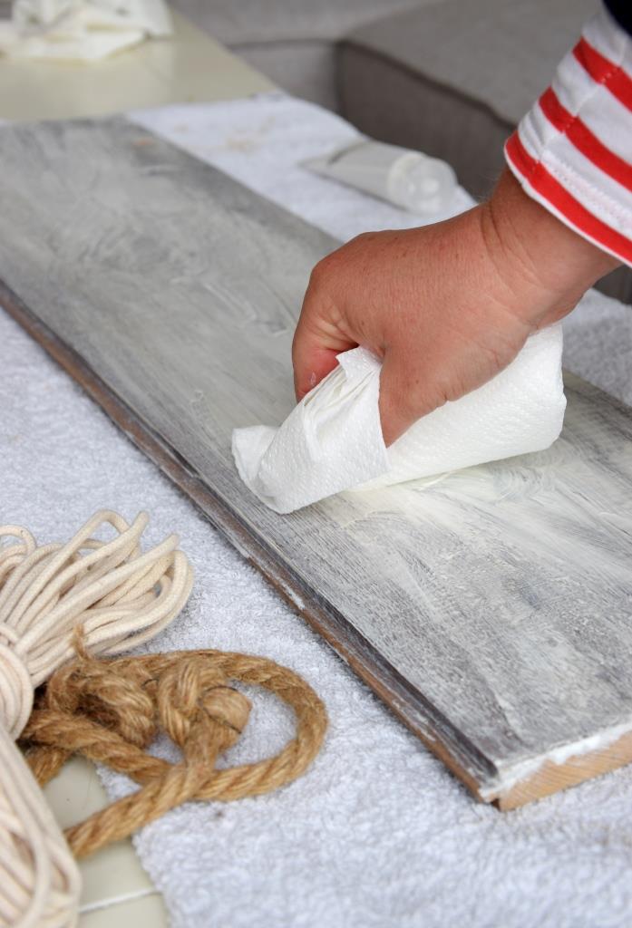 Shabby Dekoschild basteln