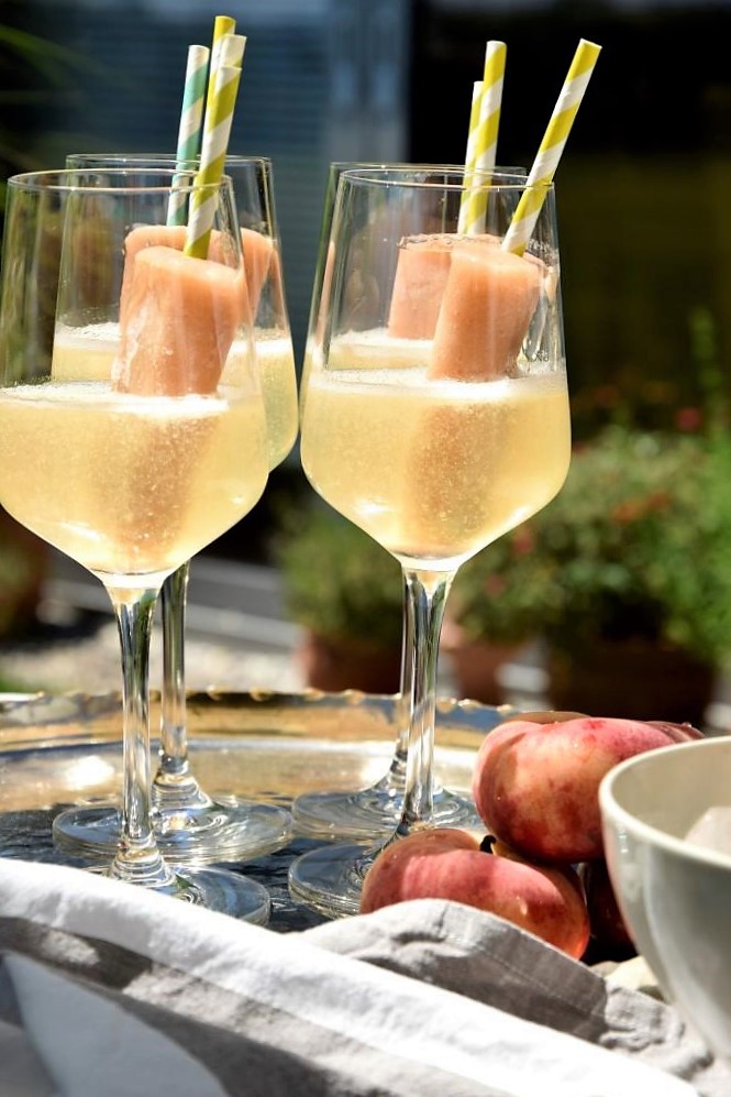 Wassereis am Stil in Prosecco - hübsch, erfrischend und so lecker!