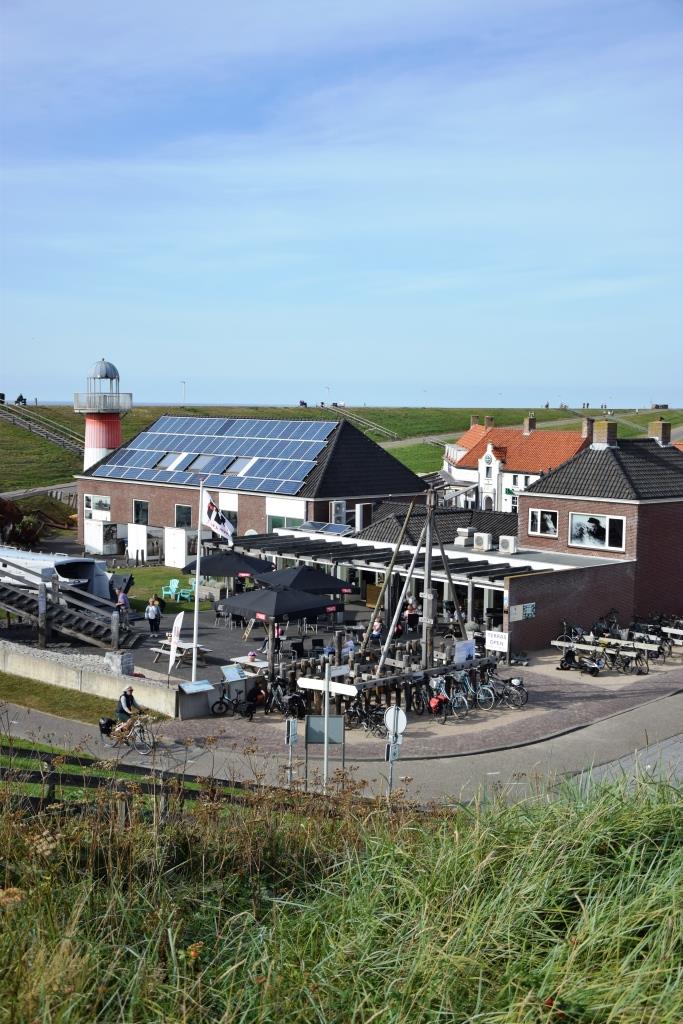 Polderhuis Museum Westkapelle Zeeland - Ansicht vom Deich aus