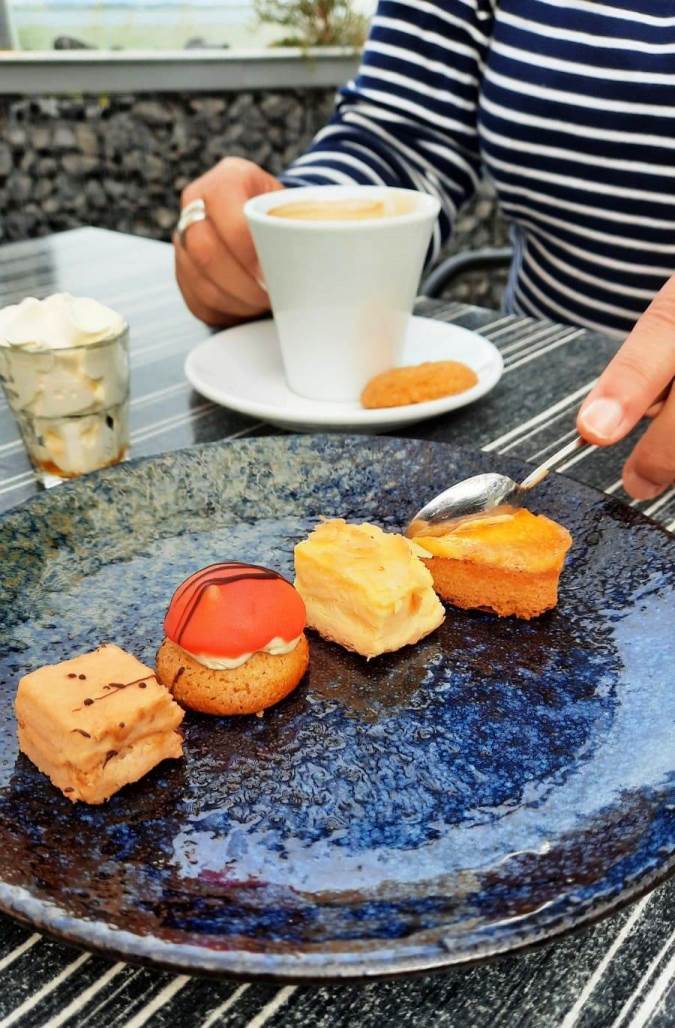 Dessert Teller im Restaurant Seafarm Kamperland Zeeland