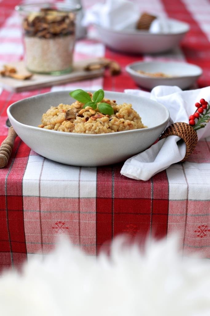 Ein tolles vegetarisches Hauptgericht oder eine feine Vorspeise für den Advent und die Weihnachtstage - Risotto mit Steinpilzen