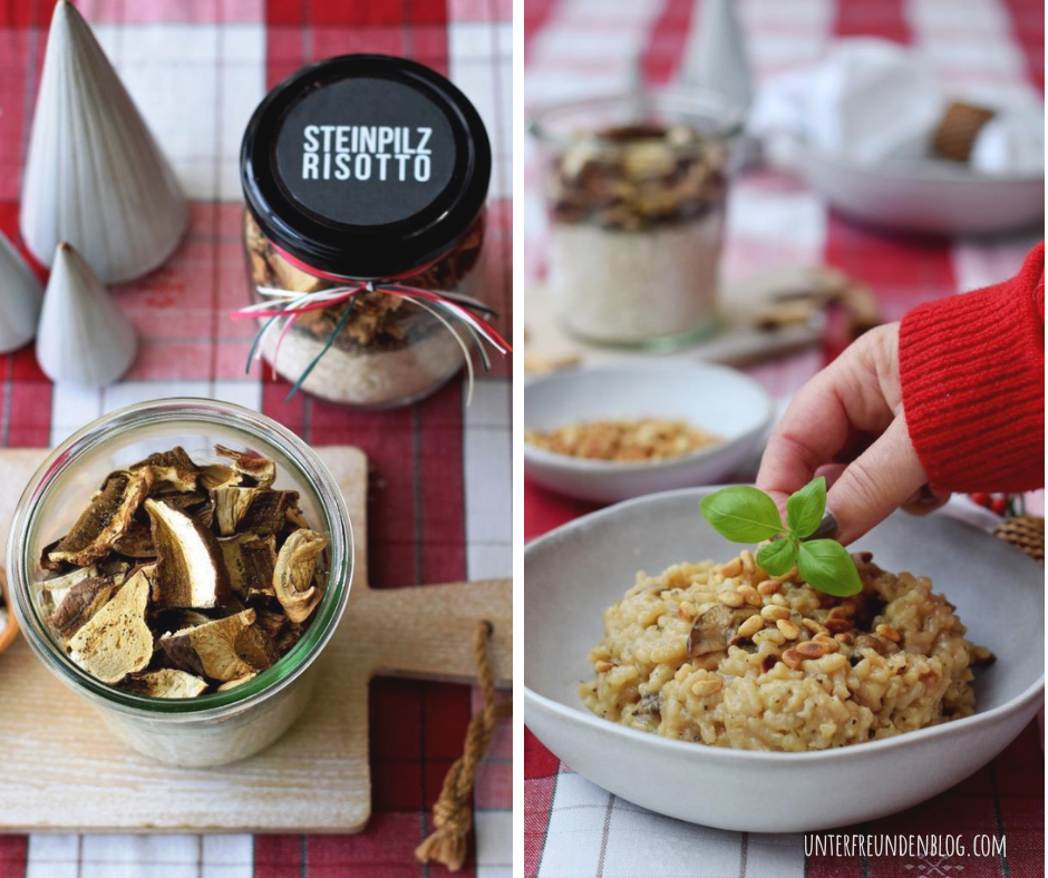Risotto mit Steinpilzen im Glas – ich sage nur Geschenke aus der Küche,&nbsp;Leuteeeee!