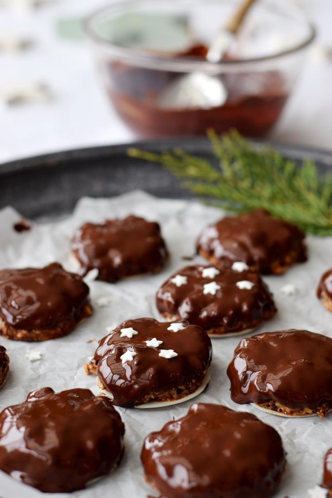 Lebkuchen mit Schokoglasur