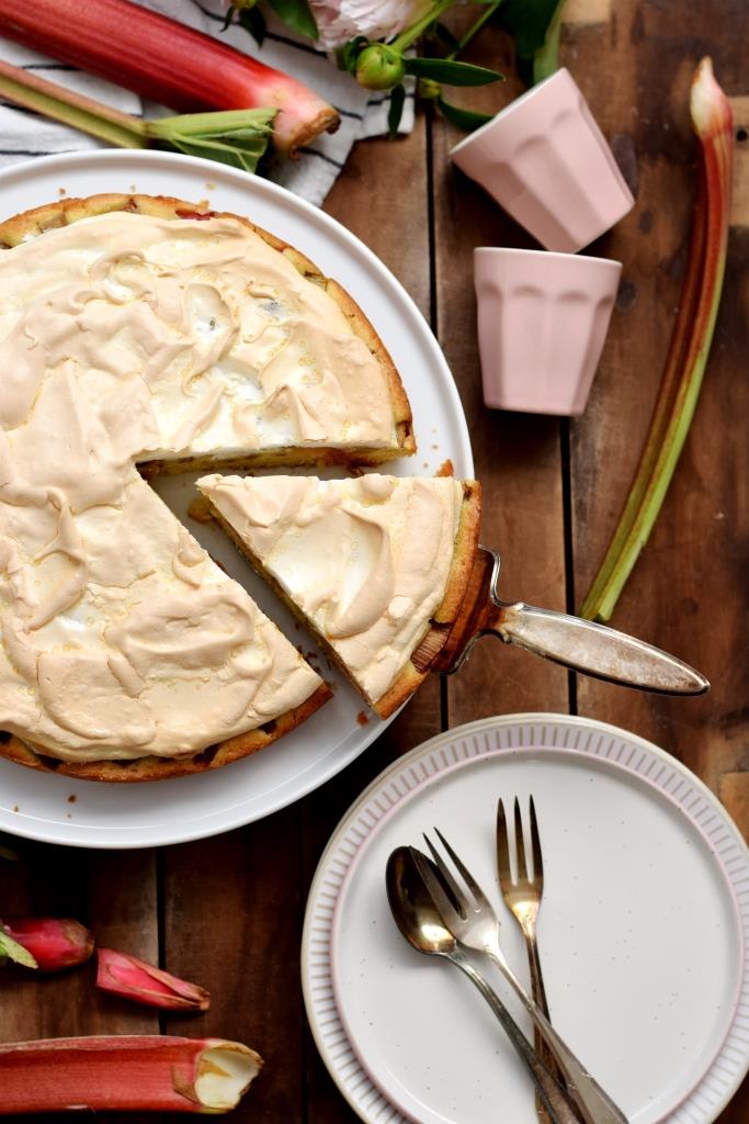 Rhabarberkuchen Baiser - Rezept Unterfreunden Blog