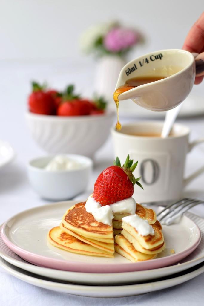Skyr Pancakes Ahornsirup