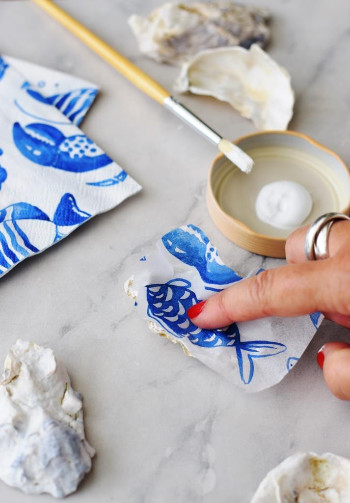 Jetzt kommt das Motiv in die Austernschale