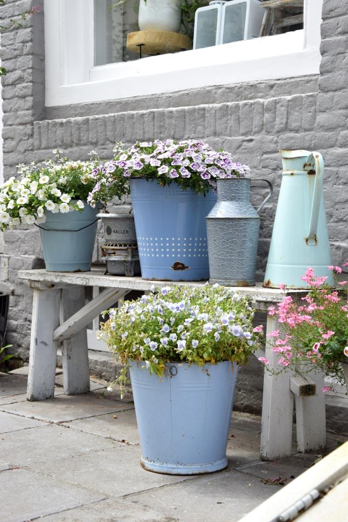 Blumendeko vor einem Haus in Zierikzee Zeeland
