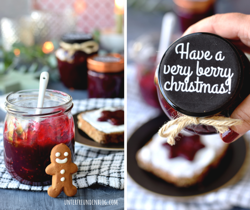 Have a very berry christmas - Rezept für Weihnachtsmarmelade mit Beeren und Lebkuchengewürz