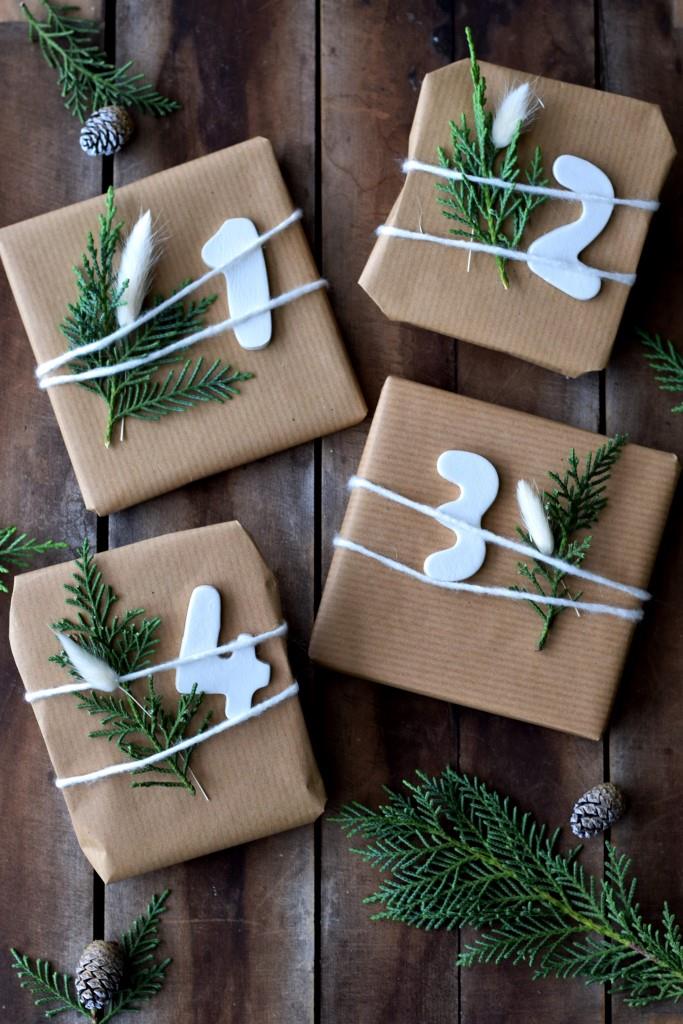 4 statt 24! Adventskalender für die Wochenenden / Fimo Zahlen DIY