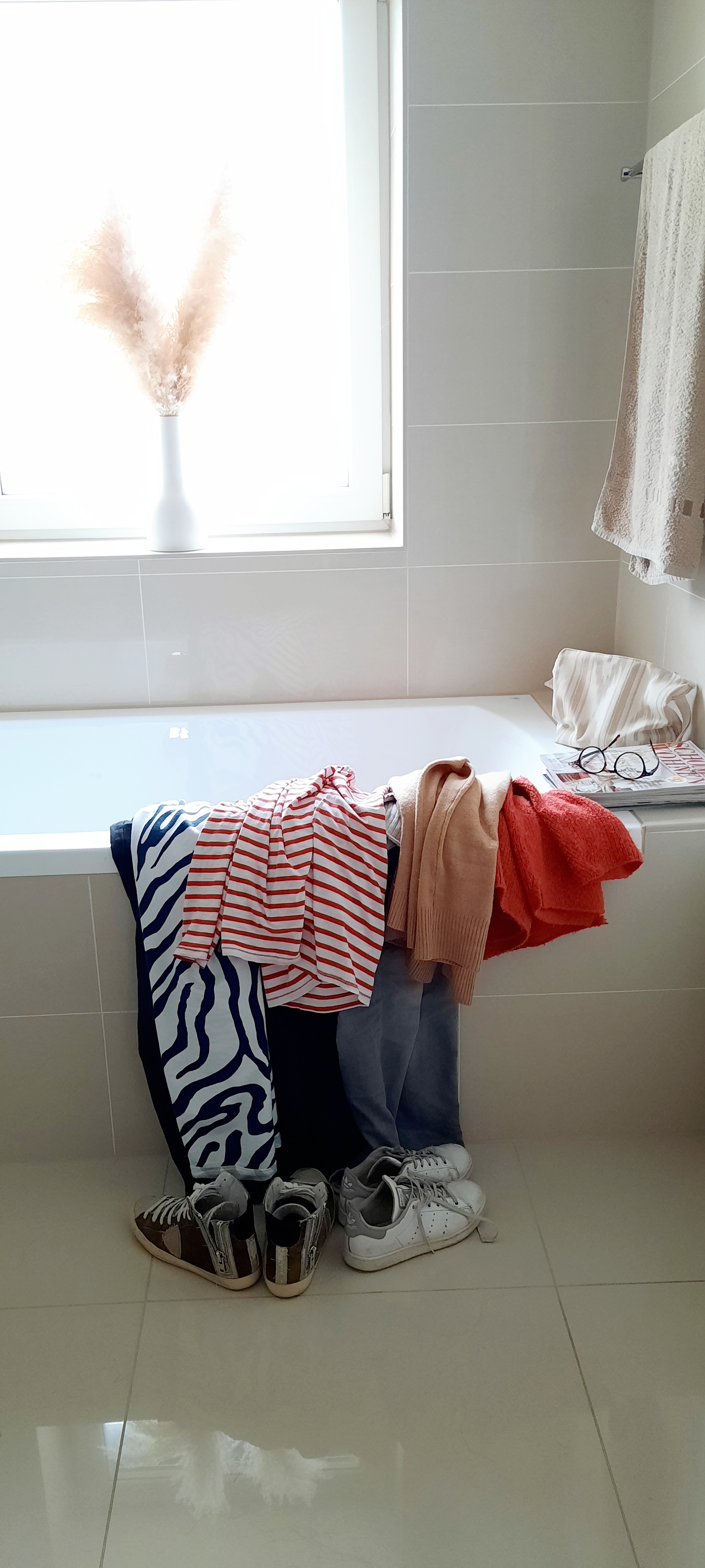 12 von 12 im März 2023 - Wäsche im Bad