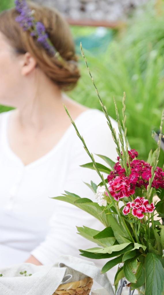 Midsommar Blumenkranz Schweden Sommerfest