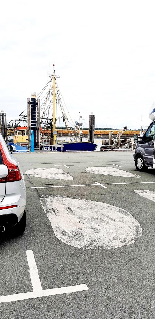 Bruinisse Miesmuschel Parkplatz am Hafen
