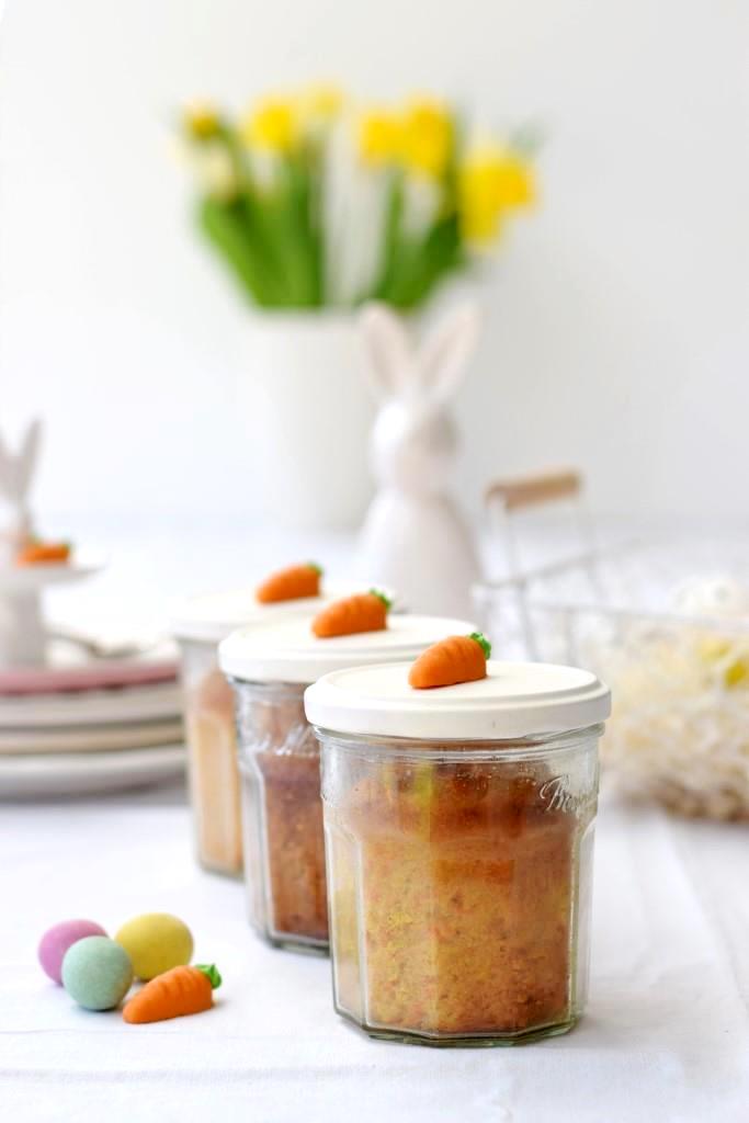Rezept für Möhrenkuchen im Glas