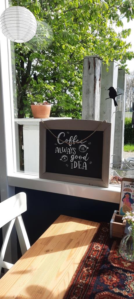 Tafel "Coffee is always a good idea"