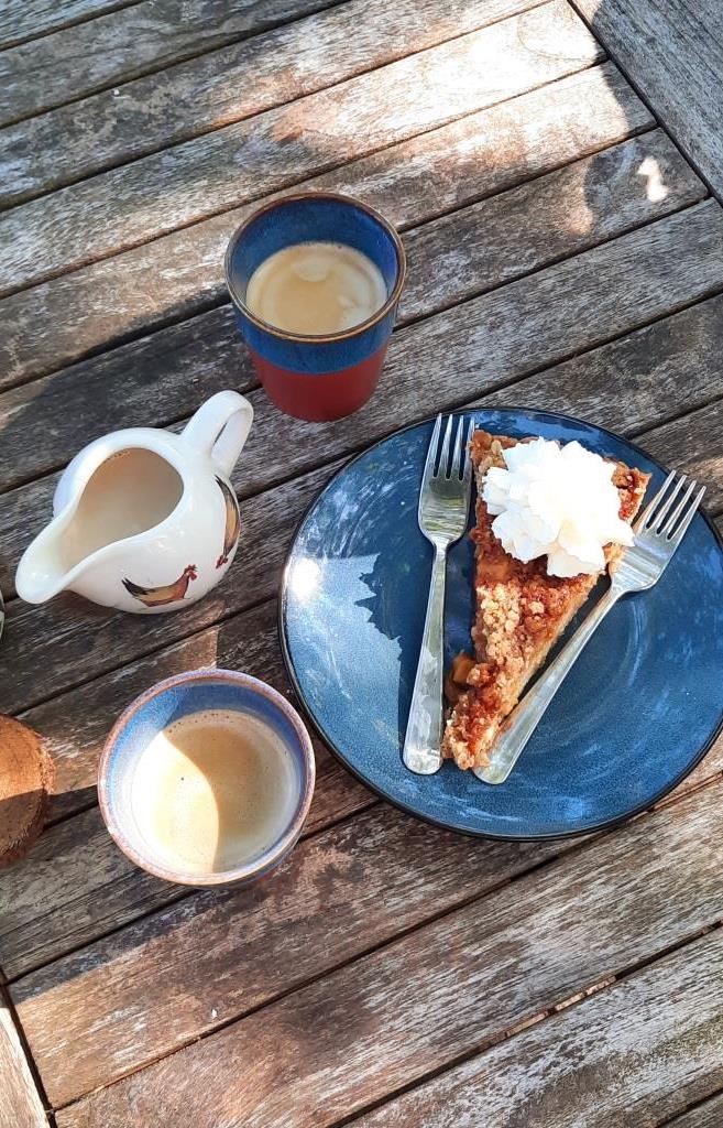 Köstlicher Kuchen im Theetuin in Zeeland
