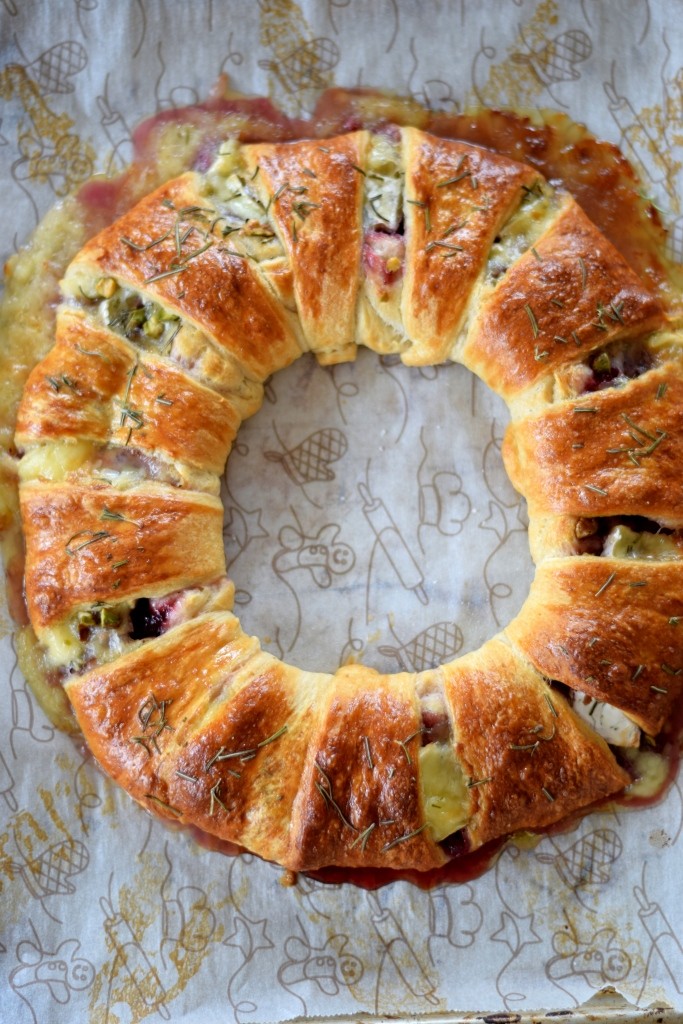 Frisch aus dem Ofen, der knusprige goldbraune Teigkranz