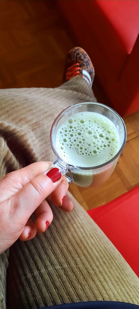 Deko-Pause mit Matcha Latte - lecker!