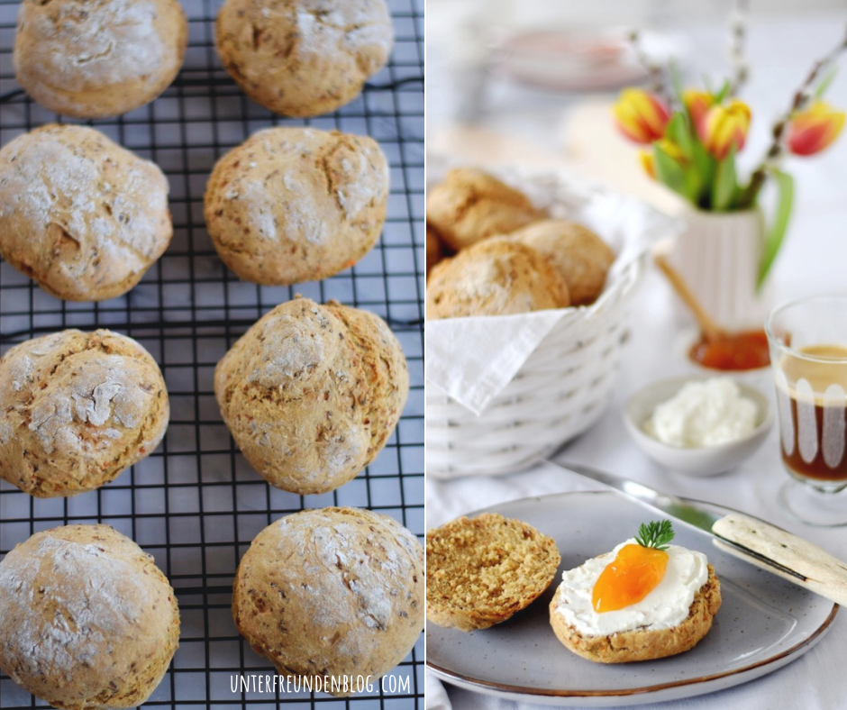 Die machen sich über Nacht von selbst! Knusprige Dinkelbrötchen mit Übernachtgare