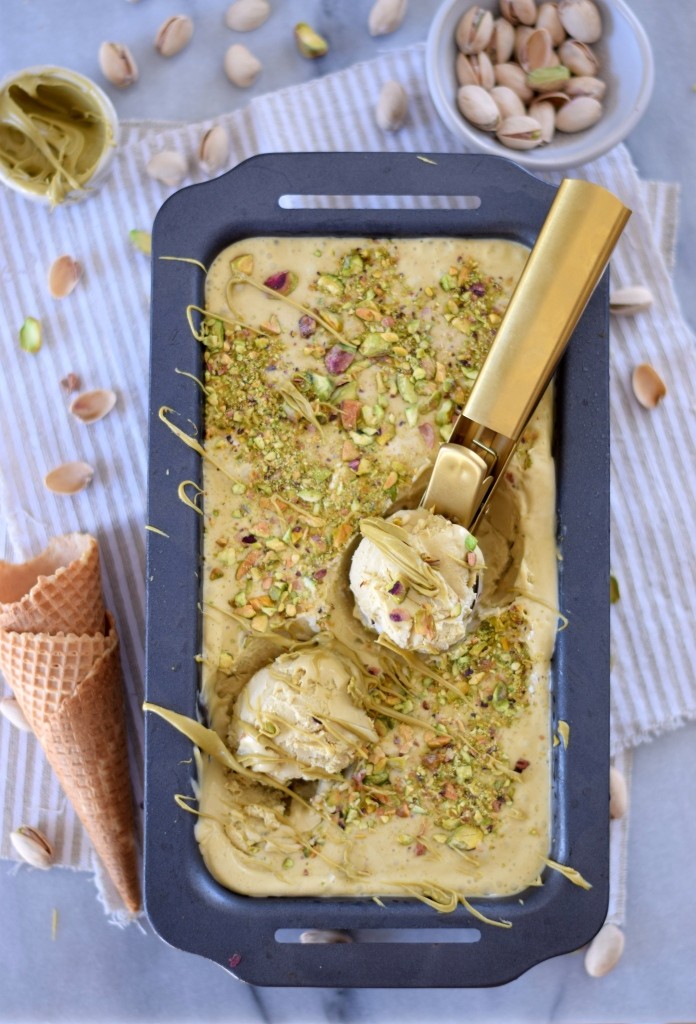 Eiszeit! Einfaches Rezept für cremiges Pistazieneis ohne Eismaschine